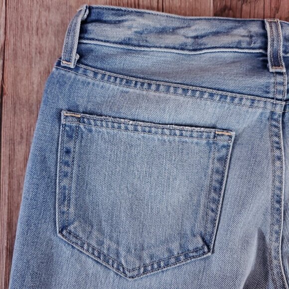 *READ* Lagence Womens Size 24 Milana Low Rise Raw Hem Blue Denim Jeans - Picture 12 of 16
